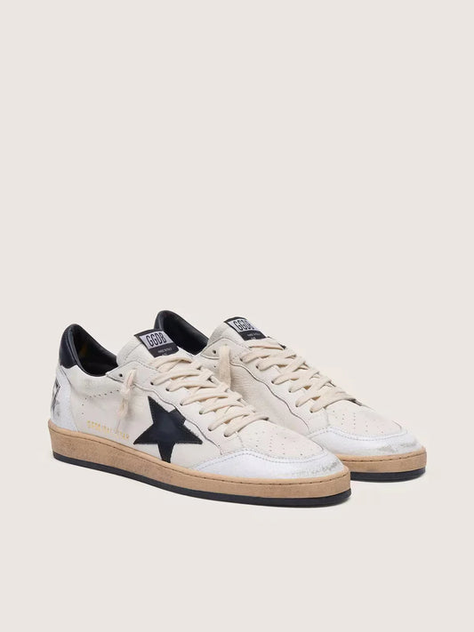Ball Star homme en nappa blanc avec étoile noire
