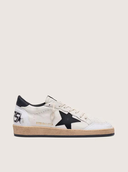 Ball Star homme en nappa blanc avec étoile noire