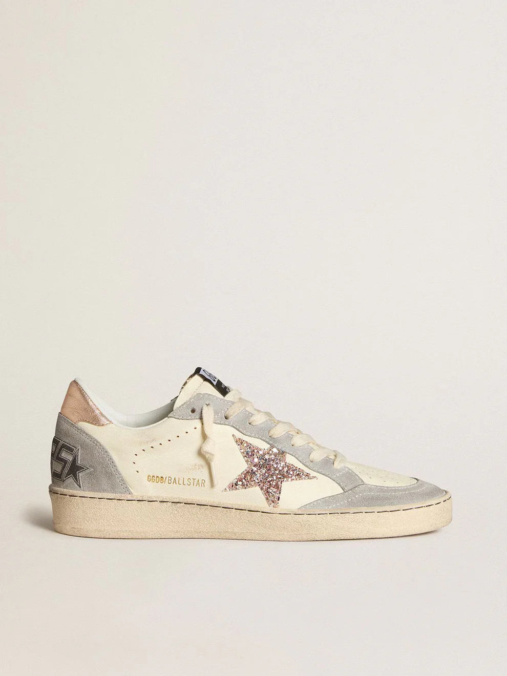 Ball Star femme en cuir nappa avec étoile à paillettes et contrefort lamé